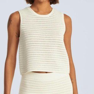 Everlane crocheted tank top